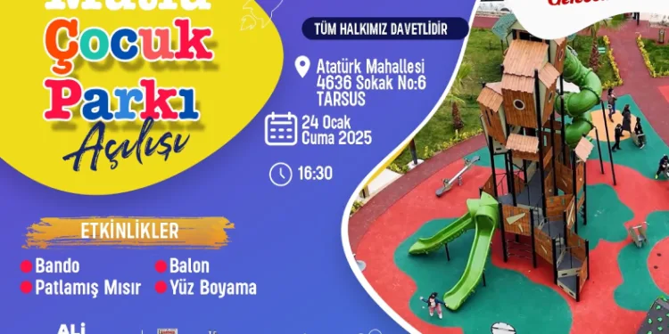 Tarsus’ta ‘Mutlu Çocuk Parkı’ açılıyor
