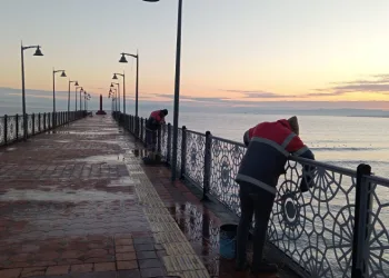 Ordu’da deforme olan kent mobilyaları yenileniyor