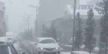 Kar Patnos’u beyaza bürüdü