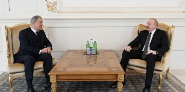 Aliyev, Hulusi Akar’ı kabul etti