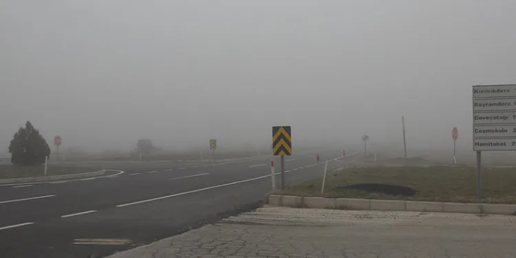 Kırklareli’nde yoğun sis