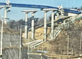 Otoyol inşaatında facia gibi kaza