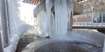 Erzurum yine buz kesti