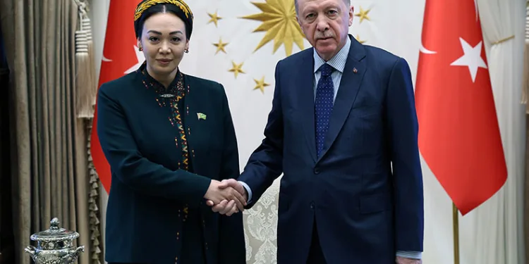 Cumhurbaşkanı Erdoğan, Türkmenistan Meclis Başkanı Gulmanova’yı kabul etti