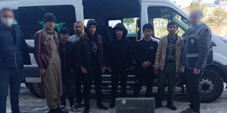 Kars’ta 7 düzensiz göçmen yakalandı