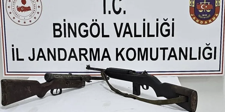 Bingöl’de 6 tüfek ele geçirildi