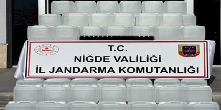 Niğde’de jandarmadan sahte alkol operasyonu