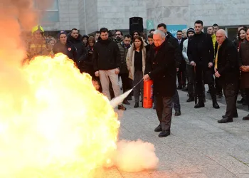 Nilüfer Belediyesi’nde yangın tatbikatı