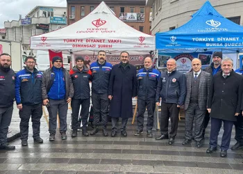 TDV Bursa Osmangazi Arama Kurtarma Ekibi, sessiz yürüyüşte yerini aldı