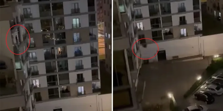 Sinir krizi geçirdi, ne var ne yok camdan aşağı attı