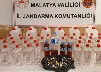 Malatya’da sahte alkol operasyonu
