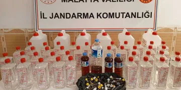 Malatya’da sahte alkol operasyonu