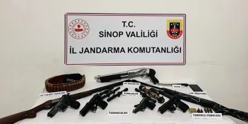 Sinop’ta silah kaçakçılığı operasyonu
