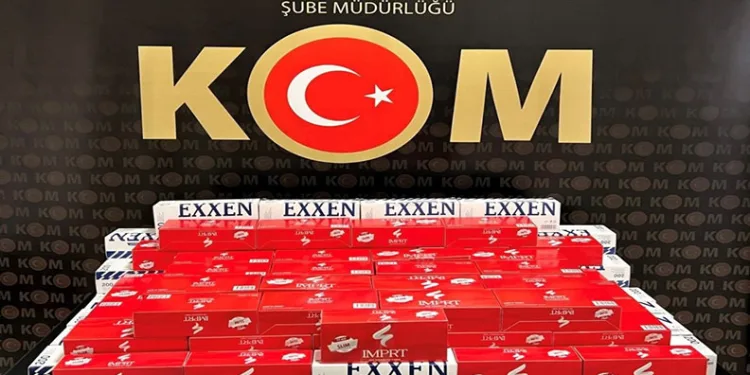Bayburt’ta kaçak 20 bin adet boş makaron ele geçirildi