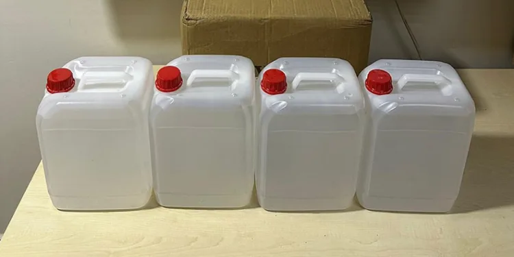 Sinop’ta 20 litre etil alkol ele geçirildi