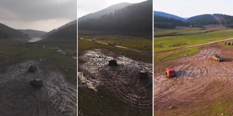Off-road grubu çamur içinde kaldı