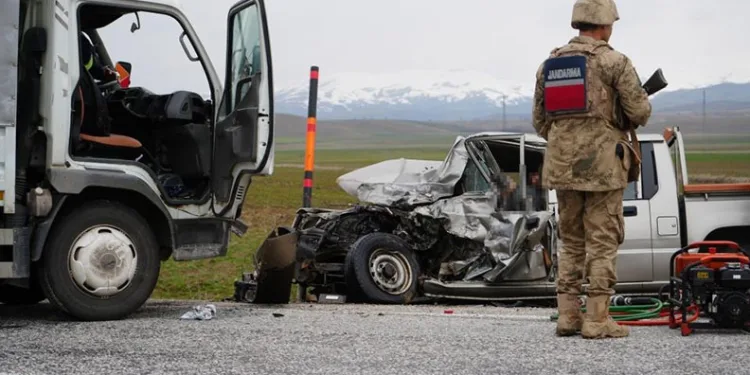 Erzurum’da jandarma bölgesinde bir ayda 14 trafik kazası