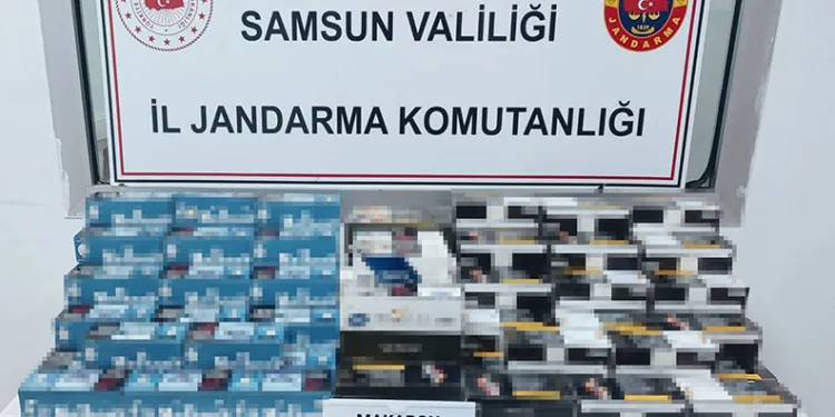 Samsun’da 28 bin bandrolsüz makaron ele geçirildi