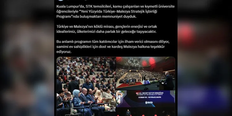 Emine Erdoğan’dan Malezya ziyaretine ilişkin paylaşım: