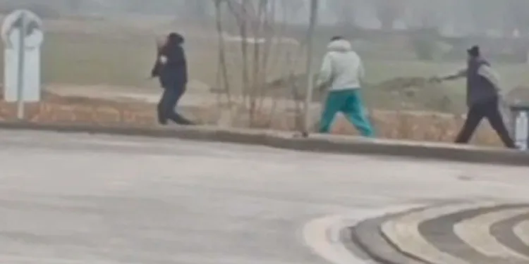 Damperli kamyon alev alev yandı