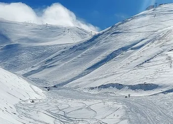 Palandöken’de kayak pistine çığ düştü