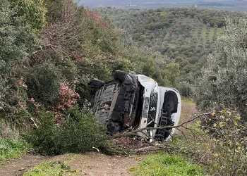 Bursa’da uçurumdan uçtu araçtan burnu bile kanamadan çıktı
