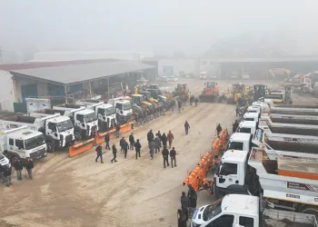 İnegöl, kar yağışına hazır