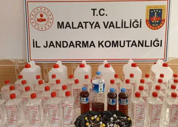 Malatya’da sahte alkol operasyonu