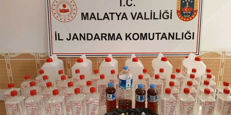 Malatya’da sahte alkol operasyonu