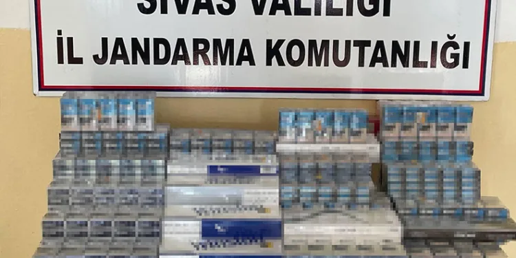 Sivas’ta bir ayda 2 bin 510 paket kaçak sigara ele geçirildi