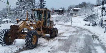 Kar fırtınası Gemlik’i beyaza bürüdü