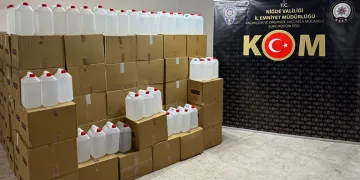 Niğde’de 4 bin litre kaçak alkol ele geçirildi