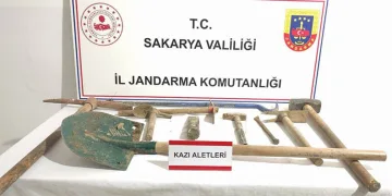Ormanlık alanda kaçak kazı yapan 6 kişi yakalandı
