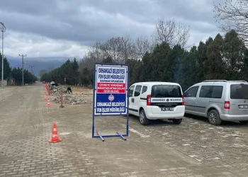 Orhangazi Belediyesi’nden Göl Yolu Caddesi’nde Yoğun Çalışma