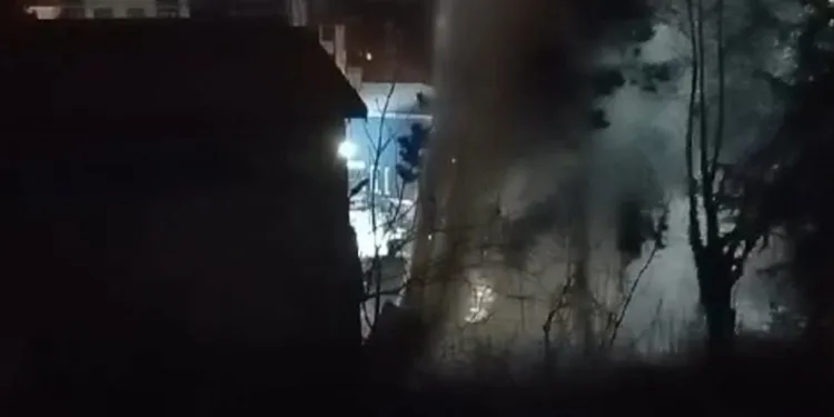 Ankara’da su deposundaki patlama nedeniyle caddeleri su bastı