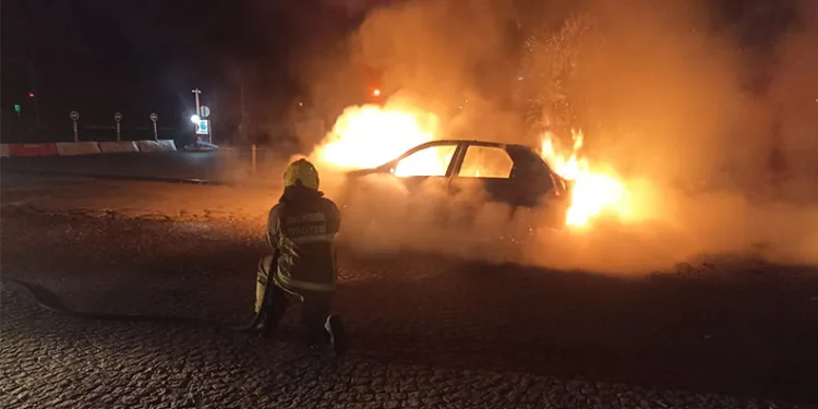 Diyarbakır’da ağaca çarpan otomobilin sürücüsü yaralandı