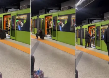 Bursa’da yaşlı adama hakaret eden şahıs metrodan atıldı