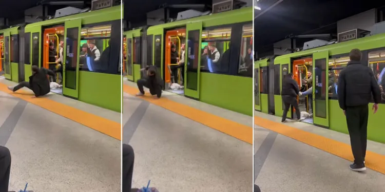 Bursa’da yaşlı adama hakaret eden şahıs metrodan atıldı