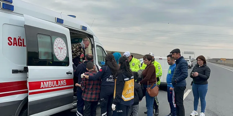 Ergene’de trafik kazası: 3 yaralı