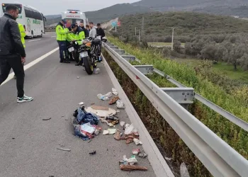 Bursa’da otobanda feci motosiklet kazası