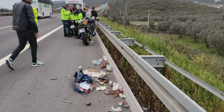 Bursa’da otobanda feci motosiklet kazası