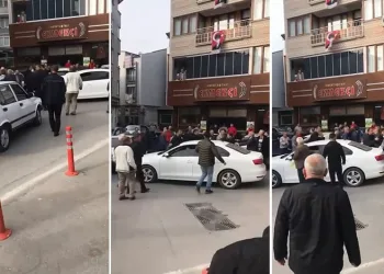 Bursa’da iftar saati yol kavgasında yumruklar konuştu