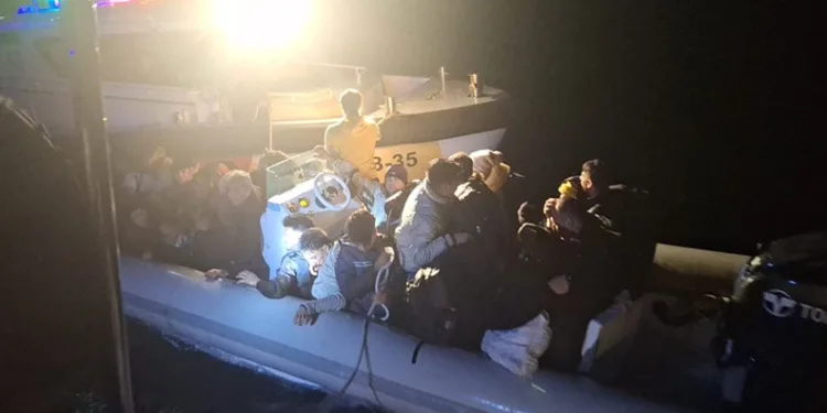 Bodrum’da 33 düzensiz göçmen yakalandı