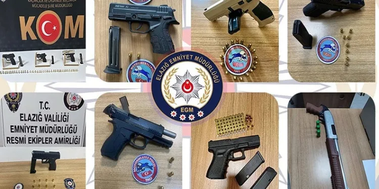 Elazığ’da mart ayında ruhsatsız silah taşıyan 35 kişi yakalandı