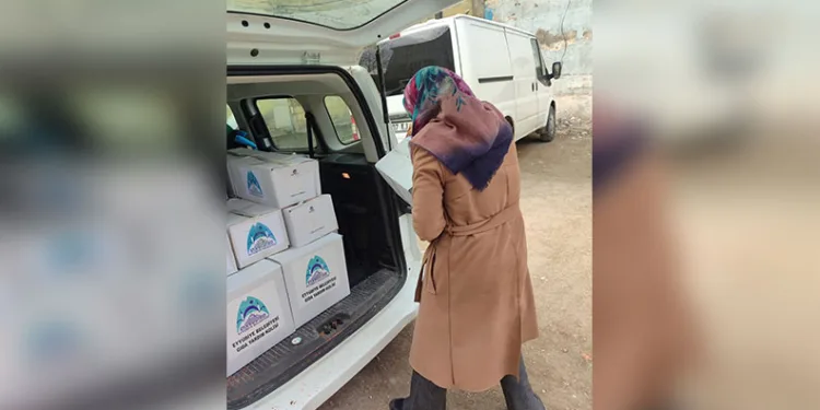 Eyyübiye Belediyesi 1 ton 750 kilo et dağıttı