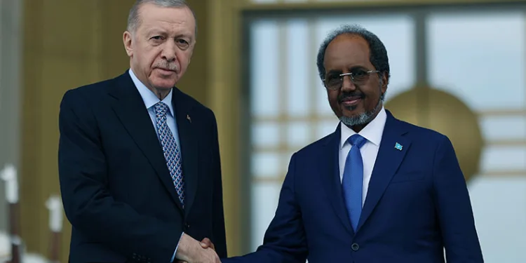 Cumhurbaşkanı Erdoğan, Somali Cumhurbaşkanı Şeyh Mahmud ile görüştü