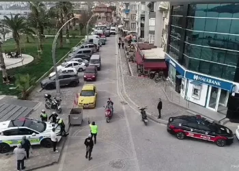 Gemlik’te dronlu denetim