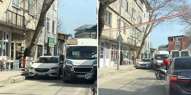 Bursa’da yola bırakılan araç, sürücüleri isyan ettirdi
