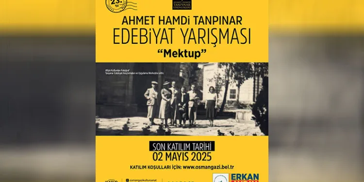 Ahmet Hamdi Tanpınar Edebiyat Yarışması için başvurular başladı