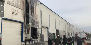 Tekirdağ’da iş yerinde korkutan yangın